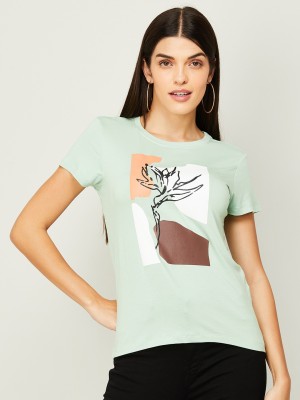 Fame Forever by Lifestyle Casual Printed Women Green Top