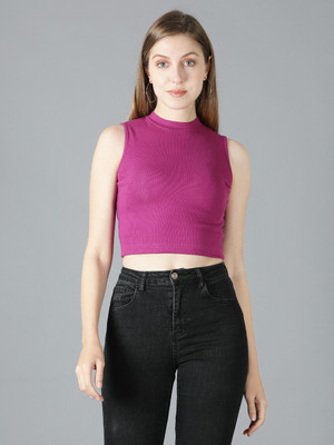 Tabadtod Casual Striped Women Purple Top