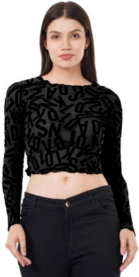 Icw Casual Printed Women Red Top
