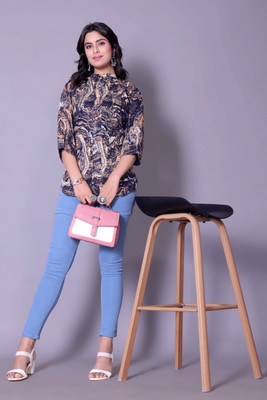 NEw BHARAT SALES Formal Printed Women Multicolor Top