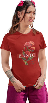 ElegantCrafts Casual Printed Women Red Top
