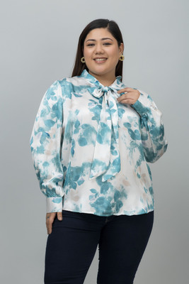 PURYS Casual Printed Women Green, White Top