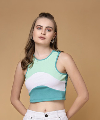 Freehand by The Indian Garage Co. Casual Color Block Women Multicolor Top
