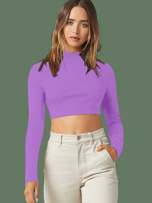 NAVYANKAA Casual Solid Women Light Blue Top