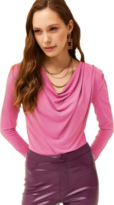 SIGHTBOMB Formal Solid Women Pink Top