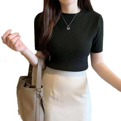 HouseOfCommon Casual Self Design Women Black Top