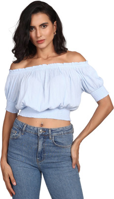 MODYNE Casual Printed Women Blue Top