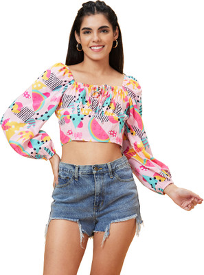 Globus Casual Printed Women Multicolor Top