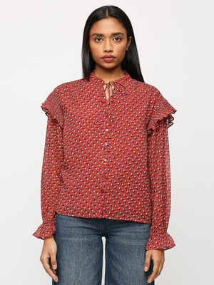 Pepe Jeans Casual Printed Women Multicolor Top