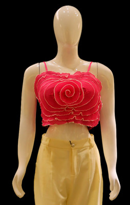 ALTAIRA Party Self Design Women Pink Top