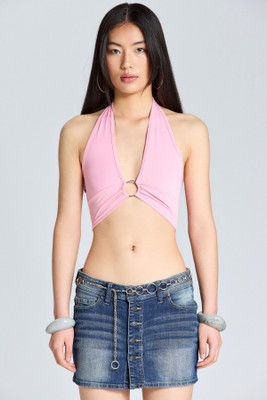 Zomoda Casual Solid Women Pink Top