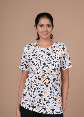 Mayaval Casual Printed Women Red Top