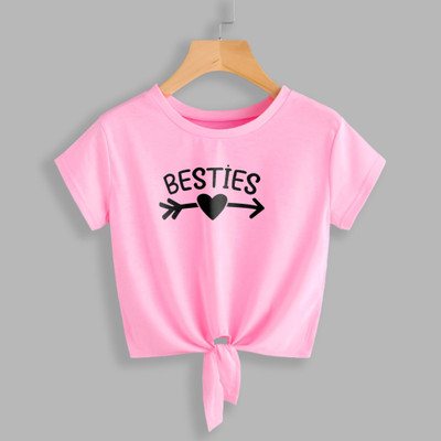 HouseOfCommon Casual Printed Women Pink Top