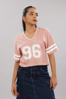 Outlaws Casual Printed Women Pink Top