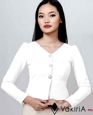 N F EXPRESS Casual Solid Women White Top