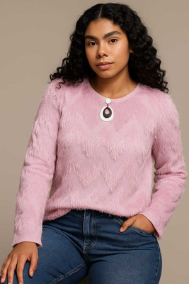 NEHA FASHIONNN Party Self Design Women Pink Top