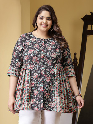 Little More By Stylum Casual Floral Print Women Multicolor Top