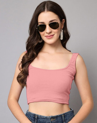 Selvia Casual Solid Women Pink Top