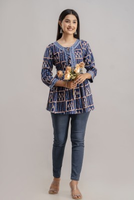 ZIRA Casual Printed Women Multicolor Top