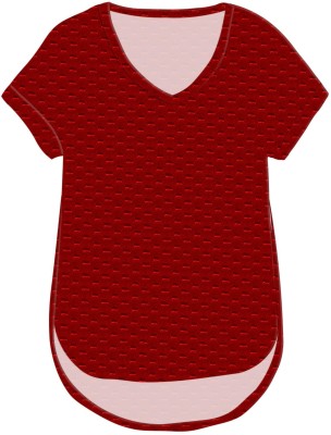 jovo Casual Solid Women Red Top