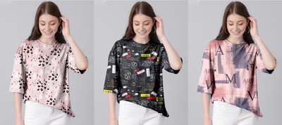 TULSI ENTERPRISE Casual Printed Women Multicolor Top