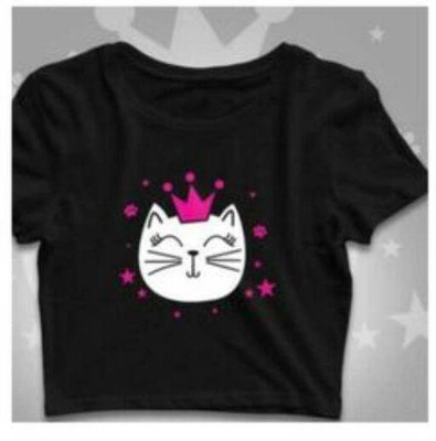 brikshi Casual Animal Print Women Black Top