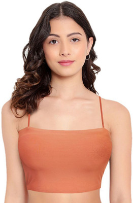 HAPPILO CREATIONS Casual Solid Women Orange Top
