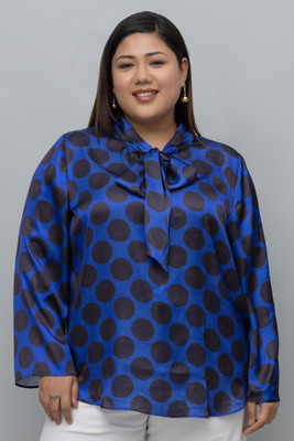 PURYS Casual Printed Women Blue Top