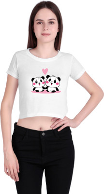 VEKTEK Casual Printed Women White Top