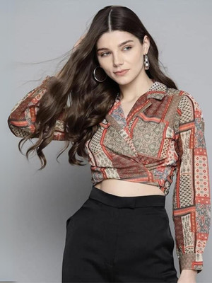Bollyqueen Party Self Design Women Multicolor Top