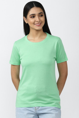 FOREVER 21 Casual Solid Women Green Top