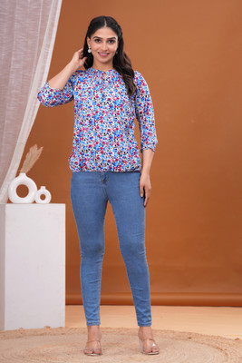 BM enterprises Casual Printed Women Multicolor Top