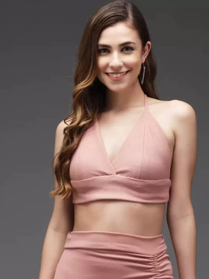 TANDUL Casual Solid Women Pink Top