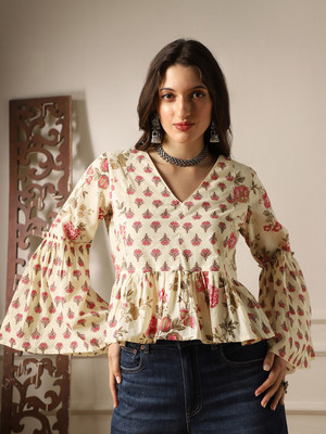 Globus Casual Printed Women Multicolor Top