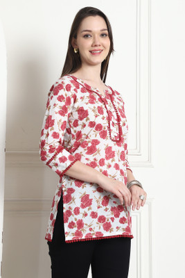 Aaradhya Fashion Party Printed Women Multicolor Top