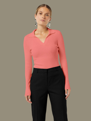 NAVYANKAA Casual Solid Women Pink Top