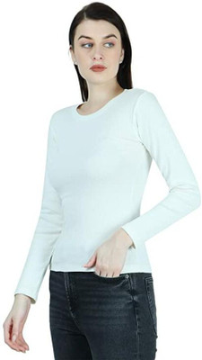 Zaristaa Casual Solid Women White Top