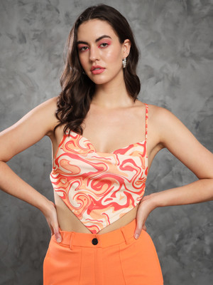 TANDUL Casual Printed Women Multicolor Top