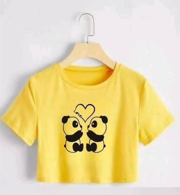 Realglimpse Casual Printed Women Yellow Top
