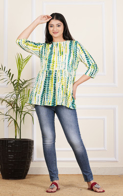 Shyam Creation Casual Printed Women Multicolor Top