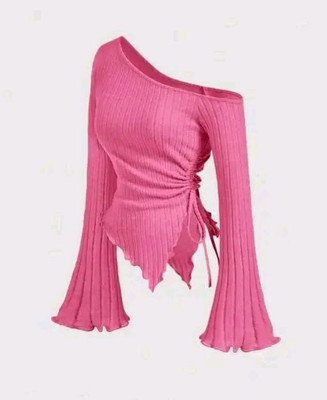 SUKARMI Casual Self Design Women Pink Top