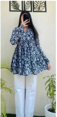 lovista Casual Printed Women Blue Top