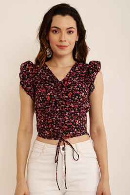 TRUSTROW Casual Printed Women Multicolor Top