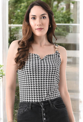 Arbiter Collection Casual Checkered Women Multicolor Top