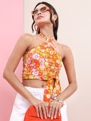 Tokyo Talkies Casual Printed Women Multicolor Top