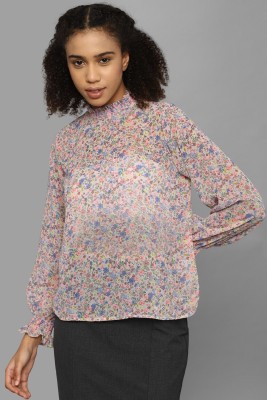 Allen Solly Casual Printed Women Pink Top