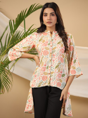 Juniper Casual Printed Women Multicolor Top