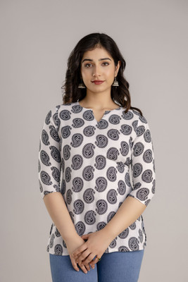 RAi shree Casual Printed Women White Top