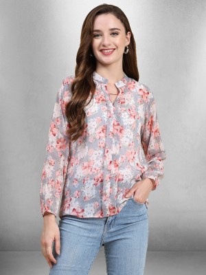 Toochki Casual Printed Women Grey Top