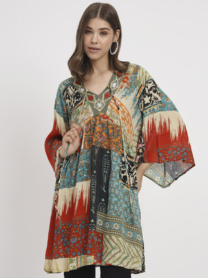Veldress Casual Printed Women Multicolor Top